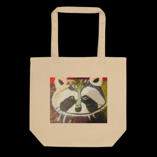 Ricky the Raccoon original Artwork Eco Tote Bag