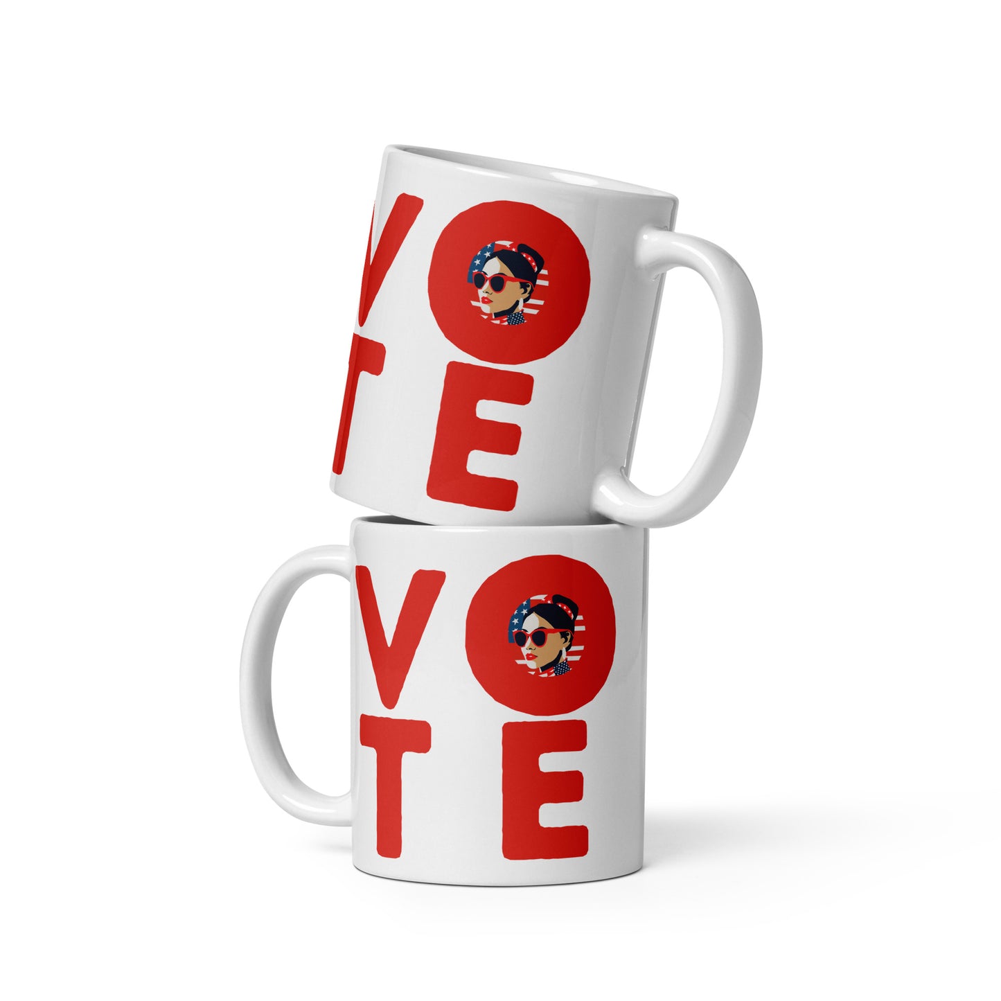 VOTE 2024 Inspirational Ceramic Coffee Mug - Democracy Emphasized Drinkware 11oz/15oz