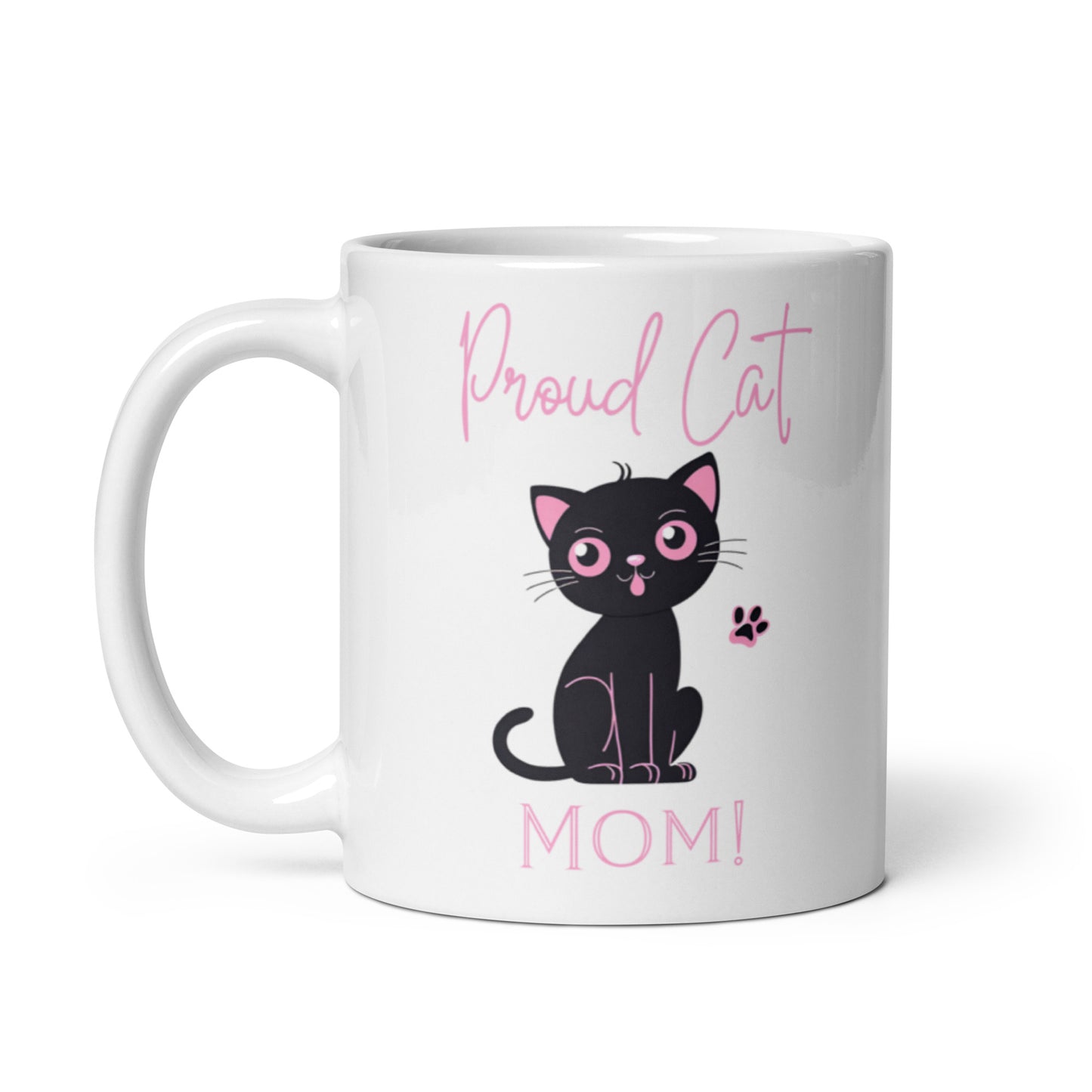 Proud Cat Mom Coffee Mug, cat mom, gift, mothers day, cat lady, cat lover