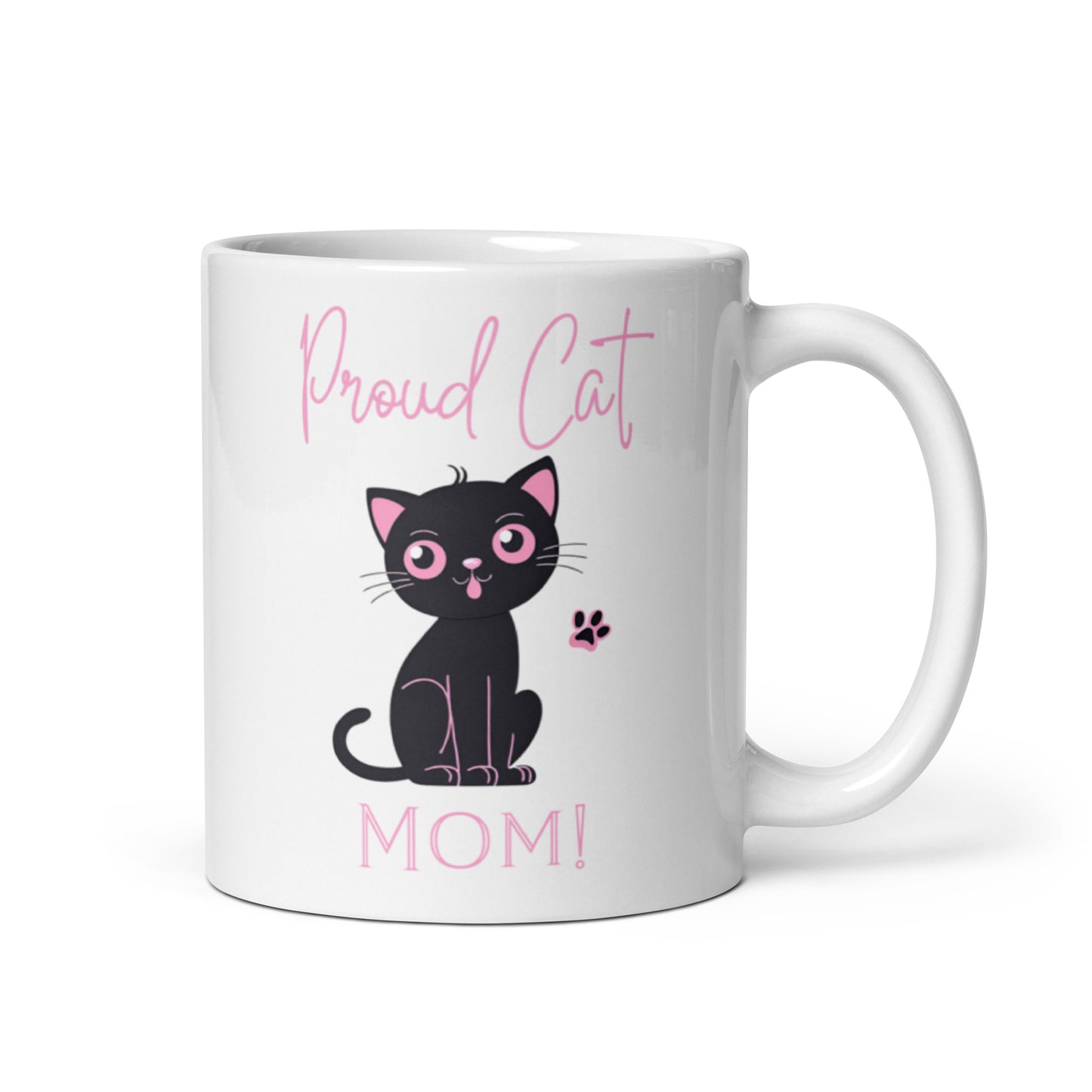 Proud Cat Mom Coffee Mug, cat mom, gift, mothers day, cat lady, cat lover