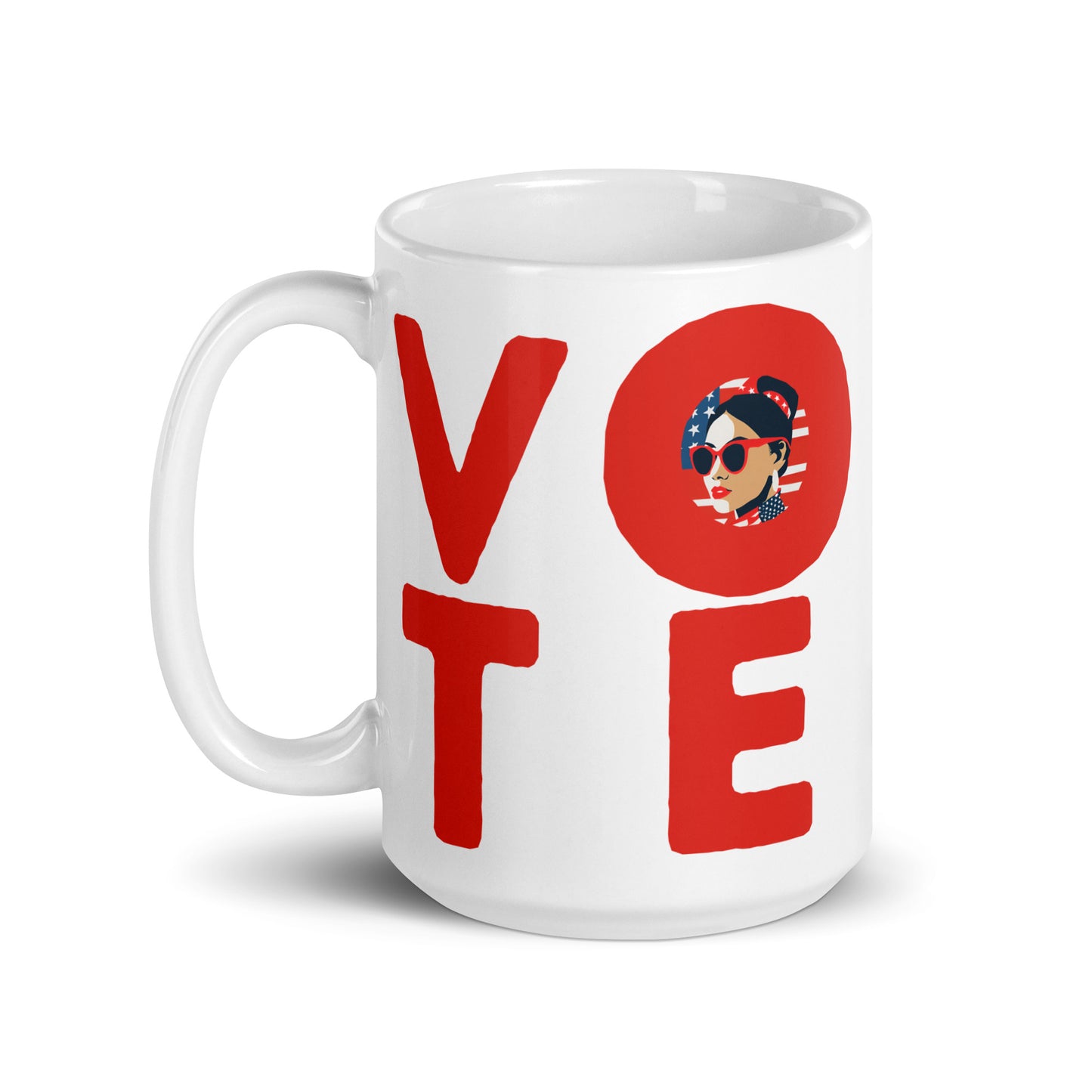 VOTE 2024 Inspirational Ceramic Coffee Mug - Democracy Emphasized Drinkware 11oz/15oz